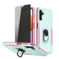 thumbnail image 1 of TASHHAR Samsung Galaxy A04S Case/A13 5G Case with Privacy Screen Protector and Magnetic Ring Kickstand Military Grade Double Layer Drop Protection Rugged for Galaxy A04S/A13 5G Phone - Teal Pink, 1 of 9