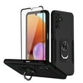 thumbnail image 1 of TASHHAR Samsung Galaxy A04S Case/A13 5G Case with Screen and Lens Protector Magnetic Ring Kickstand Military Grade Double Layer Drop Protection Rugged Detachable for Galaxy A04S/A13 5G Phone - Black, 1 of 9