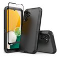 thumbnail image 1 of TASHHAR Samsung Galaxy A04S Case/A13 5G Case with Screen Protector Military Grade Heavy Duty Protection 3 in 1 Shockproof Armor Rugged Durable for Galaxy A04S/A13 5G Phone - Black, 1 of 7
