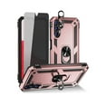 thumbnail image 1 of TASHHAR Samsung Galaxy A14 5G Case with Privacy Screen and Lens Protector and Magnetic Ring Mount Kickstand Military Grade Full Body Double Layer Detachable for Galaxy A14 5G Phone - Rose Gold, 1 of 8