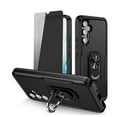 thumbnail image 1 of TASHHAR Samsung Galaxy A14 5G Case with Privacy Screen Protector and Magnetic Ring Kickstand Military Grade Double Layer Drop Protection Rugged for Galaxy A14 5G Phone - Black, 1 of 2