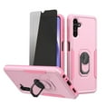 thumbnail image 1 of TASHHAR Samsung Galaxy A14 5G Case with Privacy Screen Protector and Magnetic Ring Kickstand Military Grade Double Layer Drop Protection Rugged for Galaxy A14 5G Phone - Pink, 1 of 2