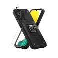 thumbnail image 1 of TASHHAR Samsung Galaxy A14 5G Case with Screen and Lens Protector Magnetic Ring Kickstand Military Grade Double Layer Drop Protection Durable Detachable for Galaxy A14 5G Phone - Black, 1 of 8