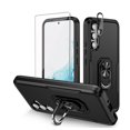 thumbnail image 1 of TASHHAR Samsung Galaxy A14 5G Case with Screen and Lens Protector Magnetic Ring Kickstand Military Grade Double Layer Drop Protection Rugged Detachable for Galaxy A14 5G Phone - Black, 1 of 2