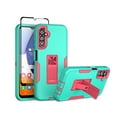 thumbnail image 1 of TASHHAR Samsung Galaxy A14 5G Case with Screen Protector and Magnetic Car Mount Kickstand Military Grade Full Body Double Layer Drop Protection Rugged Durable for Galaxy A14 5G Phone - Green&Rose Red, 1 of 12