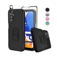 thumbnail image 1 of TASHHAR Samsung Galaxy A14 5G Case with Screen and Lens Protector Military Grade Double Layer Drop Resistant Durable for Galaxy A14 5G Phone - Black, 1 of 9