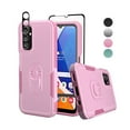 thumbnail image 1 of TASHHAR Samsung Galaxy A14 5G Case with Screen and Lens Protector Military Grade Double Layer Drop Resistant Durable for Galaxy A14 5G Phone - Pink, 1 of 9