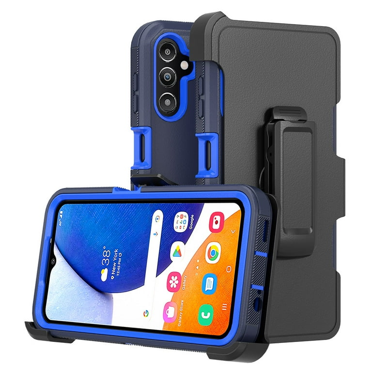 TASHHAR Samsung Galaxy A15 5G Case with Belt Clip Holster Military