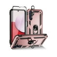 thumbnail image 1 of TASHHAR Samsung Galaxy A15 5G Case with Screen and Lens Protector and Magnetic Ring Mount Kickstand Military Grade Full Body Double Layer Durable Detachable for Galaxy A15 5G Phone - Rose Gold, 1 of 7
