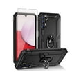 thumbnail image 1 of TASHHAR Samsung Galaxy A15 5G Case with Screen Protector and Magnetic Ring Mount Kickstand Military Grade Full Body Double Layer Drop Protection Durable Detachable for Galaxy A15 5G Phone - Black, 1 of 7