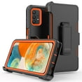 thumbnail image 1 of TASHHAR Samsung Galaxy A23 5G Case with Belt Clip Holster Military Grade Heavy Duty Protection 3 in 1 Shockproof Armor Rugged Durable Detachable for Galaxy A23 5G Phone - Black+Orange, 1 of 8