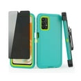 thumbnail image 1 of TASHHAR Samsung Galaxy A23 5G Case with Belt Clip Holster and Privacy Screen Protector Military Grade Protection 3 in 1 Shockproof Armor Rugged Durable Detachable for Galaxy A23 5G Phone-Green+Yellow, 1 of 8