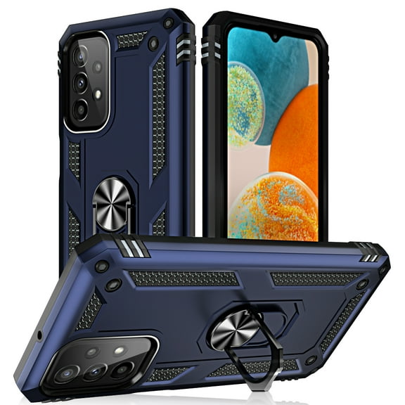 TASHHAR Samsung Galaxy A23 5G Case with Magnetic Ring Mount Kickstand Military Grade Full Body Double Layer Drop Protection Rugged Durable Detachable for Galaxy A23 5G Phone - Blue