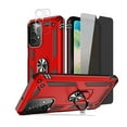thumbnail image 1 of TASHHAR Samsung Galaxy A23 5G Case with Privacy Screen and Lens Protector Magnetic Ring Mount Kickstand Military Grade Full Body Double Layer Drop Protection Durable for Galaxy A23 5G Phone - Red, 1 of 10