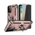thumbnail image 1 of TASHHAR Samsung Galaxy A23 5G Case with Privacy Screen Protector and Magnetic Ring Mount Kickstand Military Grade Full Body Double Layer Drop Protection Rugged for Galaxy A23 5G Phone - Rose Gold, 1 of 10