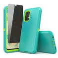 thumbnail image 1 of TASHHAR Samsung Galaxy A23 5G Case with Privacy Screen Protector Military Grade Heavy Duty Protection 3 in 1 Shockproof Armor Rugged Durable Detachable for Galaxy A23 5G Phone - Green+Yellow, 1 of 6