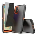 thumbnail image 1 of TASHHAR Samsung Galaxy A23 5G Case with Privacy Screen Protector Military Grade Heavy Duty Protection 3 in 1 Shockproof Armor Rugged Durable Detachable for Galaxy A23 5G Phone - Black+Orange, 1 of 6