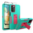 thumbnail image 1 of TASHHAR Samsung Galaxy A23 5G Case with Screen Protector and Magnetic Car Mount Kickstand Military Grade Full Body Double Layer Drop Protection Rugged Durable for Galaxy A23 5G Phone - Green&Rose red, 1 of 12