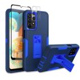 thumbnail image 1 of TASHHAR Samsung Galaxy A23 5G Case with Screen and Lens Protector Magnetic Car Mount Kickstand Military Grade Double Layer Drop Protection Rugged Durable for Galaxy A23 5G Phone - Dark blue&Blue, 1 of 12