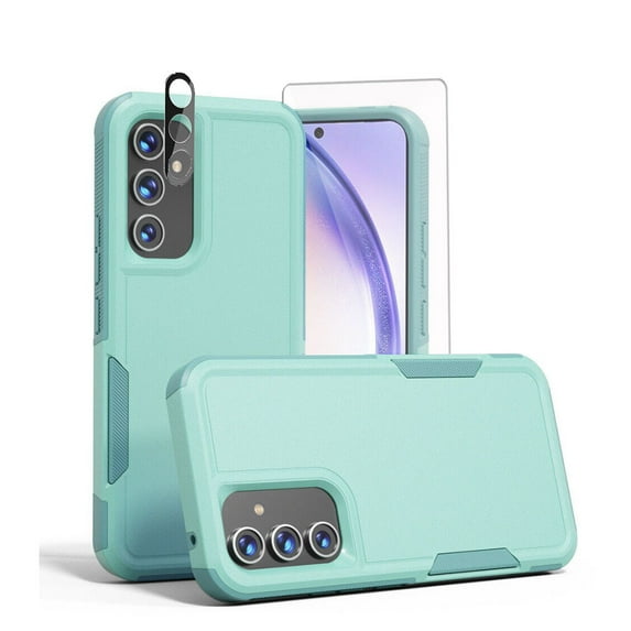 TASHHAR Samsung Galaxy A23 5G Case with Screen and Lens Protector Military Grade Double Layer Drop Resistant Durable for Galaxy A23 5G Phone - Light Green