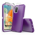 thumbnail image 1 of TASHHAR Samsung Galaxy A23 5G Case with Screen and Lens Protector Military Grade Heavy Duty Protection 3 in 1 Shockproof Armor Rugged Durable Detachable for Galaxy A23 5G Phone - Purple+White, 1 of 6