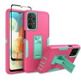 thumbnail image 1 of TASHHAR Samsung Galaxy A23 5G Case with Screen Protector and Magnetic Car Mount Kickstand Military Grade Full Body Double Layer Drop Protection Rugged Durable for Galaxy A23 5G Phone - Rose red&Green, 1 of 12