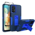 thumbnail image 1 of TASHHAR Samsung Galaxy A23 5G Case with Screen Protector and Magnetic Car Mount Kickstand Military Grade Full Body Double Layer Drop Protection Rugged Durable for Galaxy A23 5G Phone - Dark blue&Blue, 1 of 12