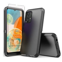 TASHHAR Samsung Galaxy A23 5G Case with Screen Protector Military Grade Heavy Duty Protection 3 in 1 Shockproof Armor Rugged Durable Detachable for Galaxy A23 5G Phone - Black
