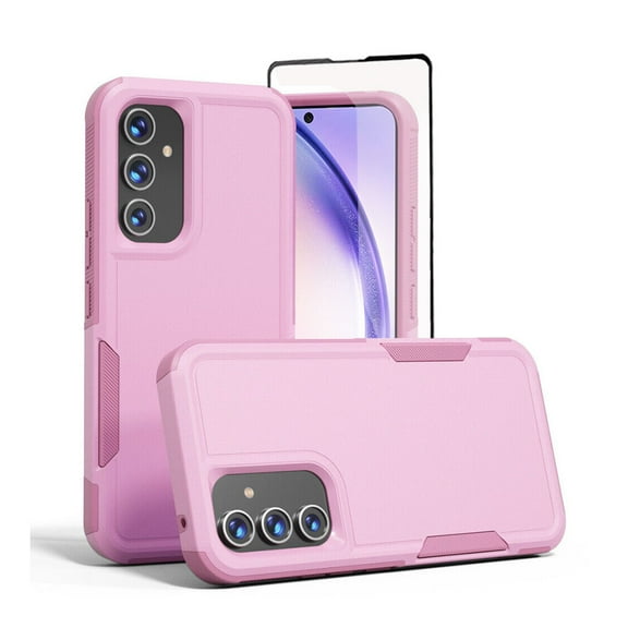 TASHHAR Samsung Galaxy A23 5G Case with Screen Protector Military Grade Double Layer Drop Resistant Durable for Galaxy A23 5G Phone - Pink