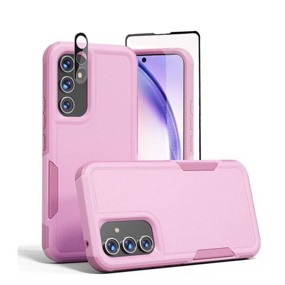 TASHHAR Samsung Galaxy A23 5G Case with Screen and Lens Protector Military Grade Double Layer Drop Resistant Durable for Galaxy A23 5G Phone - Pink