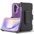 thumbnail image 1 of TASHHAR Samsung Galaxy A54 5G Case with Belt Clip Holster Military Grade Heavy Duty 3 in 1 Shockproof Armor Rugged Durable for Galaxy A54 5G Phone - Purple+White, 1 of 9