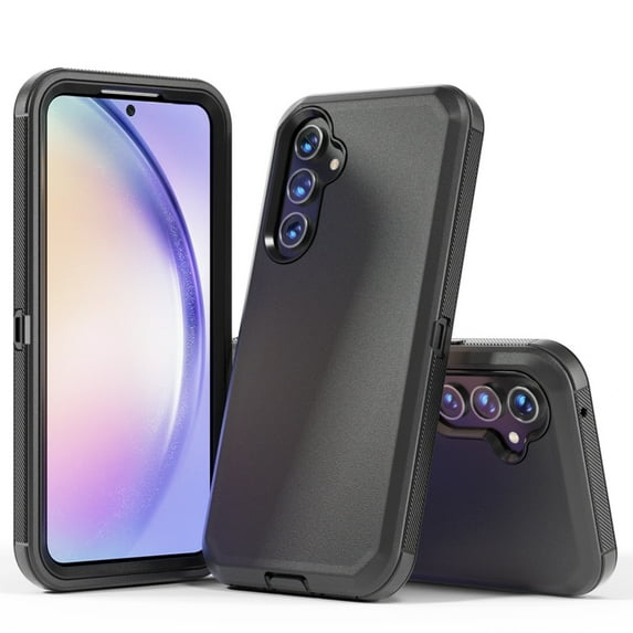TASHHAR Samsung Galaxy A54 5G Case Military Grade Heavy Duty 3 in 1 Shockproof Armor Rugged Durable for Galaxy A54 5G Phone - Black