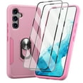 thumbnail image 1 of TASHHAR Samsung Galaxy A54 5G Case with Screen Protector and Magnetic Ring Kickstand Military Grade Double Layer Drop Protection Rugged Detachable for Galaxy A54 5G Phone - Pink, 1 of 4