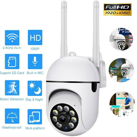 TASHHAR Security Camera 2.4G Wireless WiFi 1080P HD Night Vision Cam Smart Detection for Home Security Baby Pet Monitor