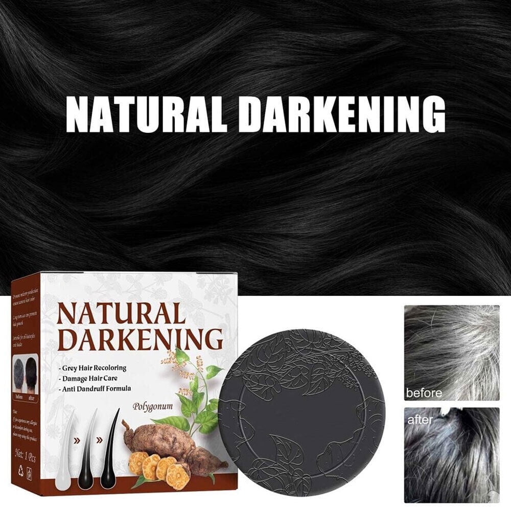 TASHHAR Shampoo Bar Organic Polygonum Cover Grey Hair Essence Natural