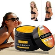 TASHHAR Tanning Gel Skin Intensive Blackening Body Self Tanner Luxe Soft Brown Cream for Outdoor Sun 50g