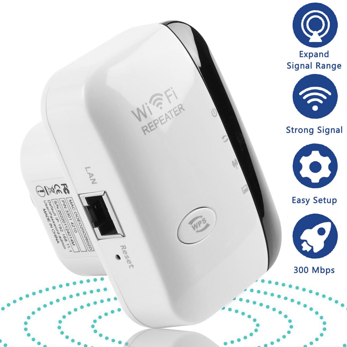 TASHHAR WiFi Extender Long Range Repeater Wireless Amplifier