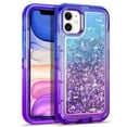 thumbnail image 1 of TASHHAR iPhone 14 Pro Max Case 3 in 1 Anti Scratch Protection Clear Bling Glitter Shockproof Durable Moving Shiny Quicksand Liquid Case for iPhone 14 Pro Max 6.7 inch 2022 Phone Blue+Purple, 1 of 6