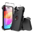 thumbnail image 1 of TASHHAR for iPhone 15 Plus Case with Screen and Lens Protector and Belt Clip Holster Military Grade Heavy Duty 3 in 1 Shockproof Armor iPhone 15 Plus 6.7 inch 2023 Phone - Black, 1 of 10
