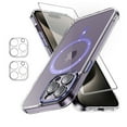 thumbnail image 1 of TASHHAR iPhone 15 Pro Magnetic Case with Screen and Lens Protector Compatible with Magsafe Shockproof Non-Yellowing Crystal Clear Phone Case for iPhone 15 Pro 6.1 Inch Purple, 1 of 8