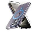 thumbnail image 1 of TASHHAR iPhone 15 Pro Magnetic Case with Screen Protector Compatible with Magsafe Shockproof Non-Yellowing Crystal Clear Phone Case for iPhone 15 Pro 6.1 Inch Blue, 1 of 8