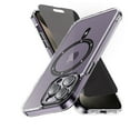 thumbnail image 1 of TASHHAR iPhone 15 Pro Max Magnetic Case with Privacy Screen Protector Compatible with Magsafe Shockproof Non-Yellowing Crystal Clear Phone Case for iPhone 15 Pro Max 6.7 Inch Black, 1 of 8