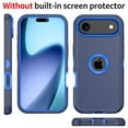 thumbnail image 1 of TASHHAR for iPhone 17 Air Case Military Grade Heavy Duty Protection 3 in 1 Shockproof Armor Durable Detachable iPhone 17 Air 6.6 inch 2025 Phone - Dark Blue+Blue, 1 of 5