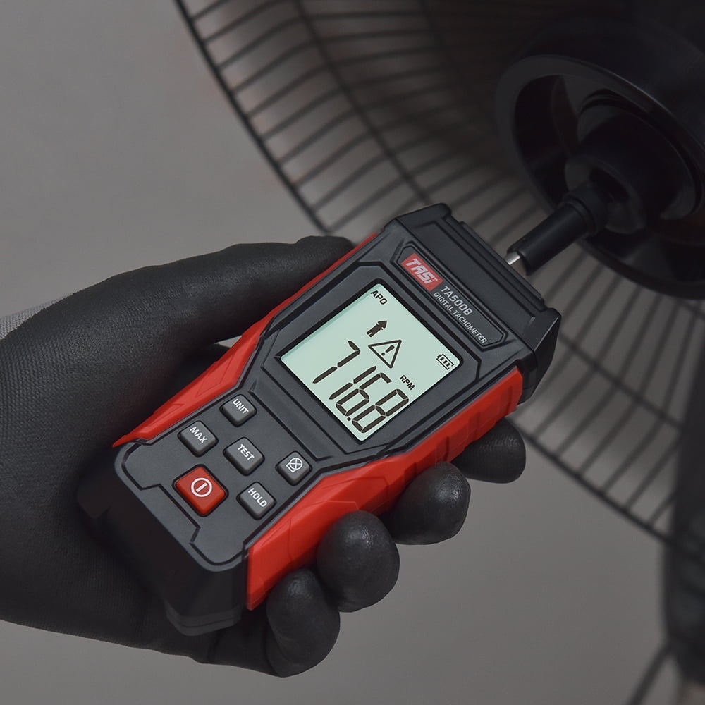 TASI Digital Tachometer Type RPM Tester Meter LCD Display Handheld