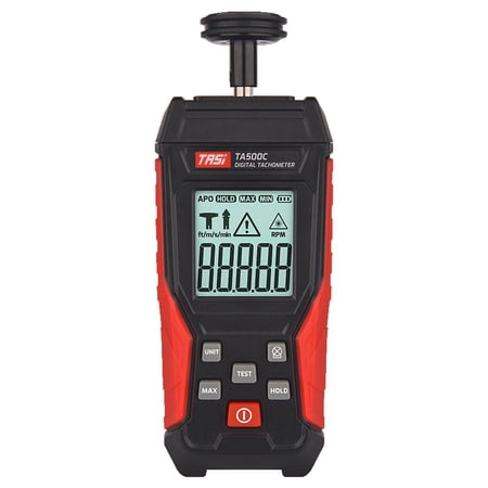 TASI Trians Laser Tachometer TA500A/TA500B/TA500C Digital Display Optoelectronic/Contact Tachometer Tachometer Linear Tachometer
