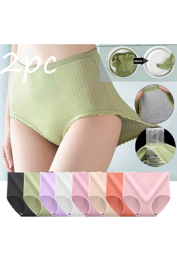 Pink Womens Underwear Seamless High Waist Underwear For Women Breathable Soft Tummy Control underwear No Show Panties Full Coverage Stretch Briefs