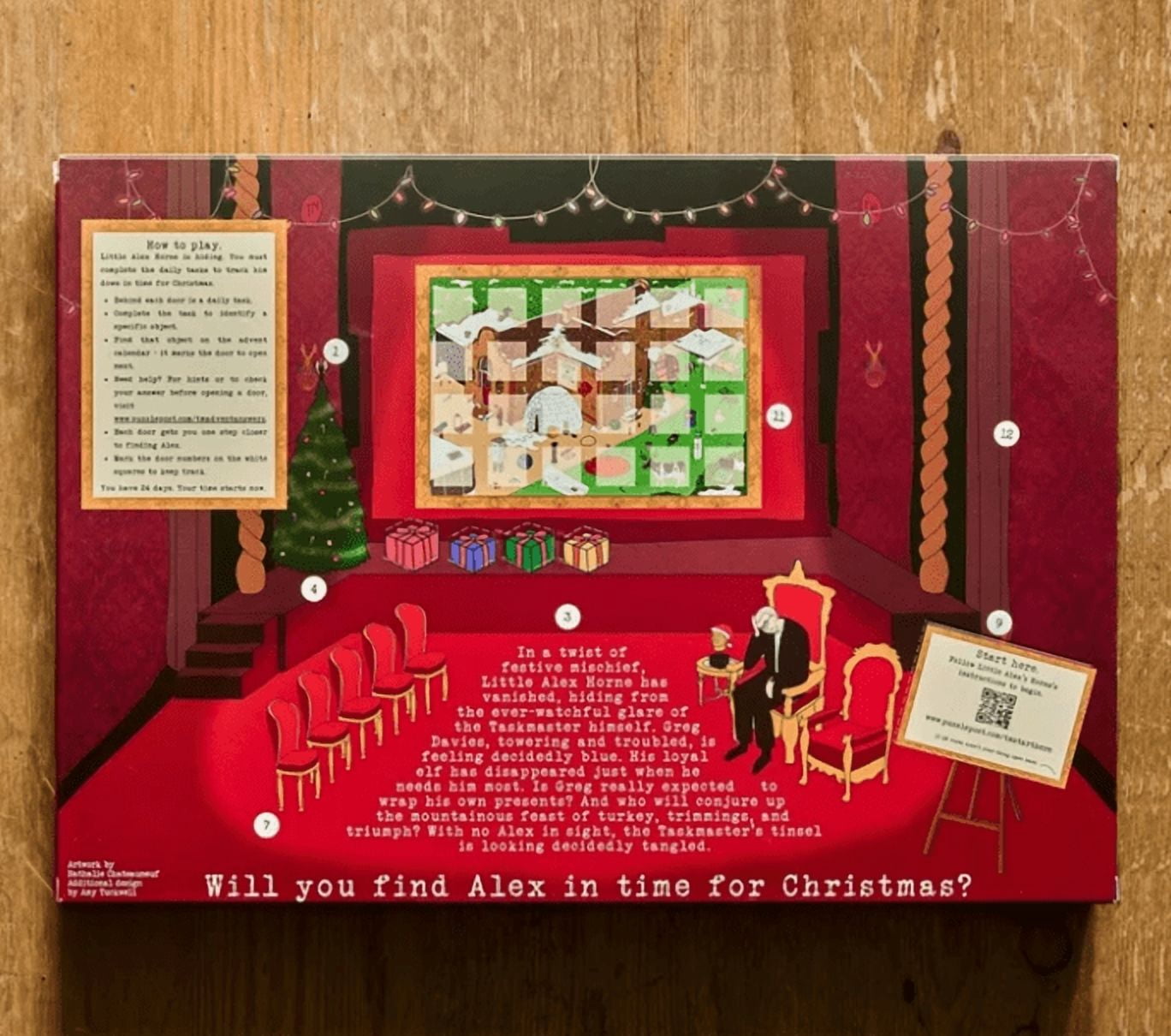 TASKMASTER Advent Calendar,24 Days Christmas Countdown Calendar with ...