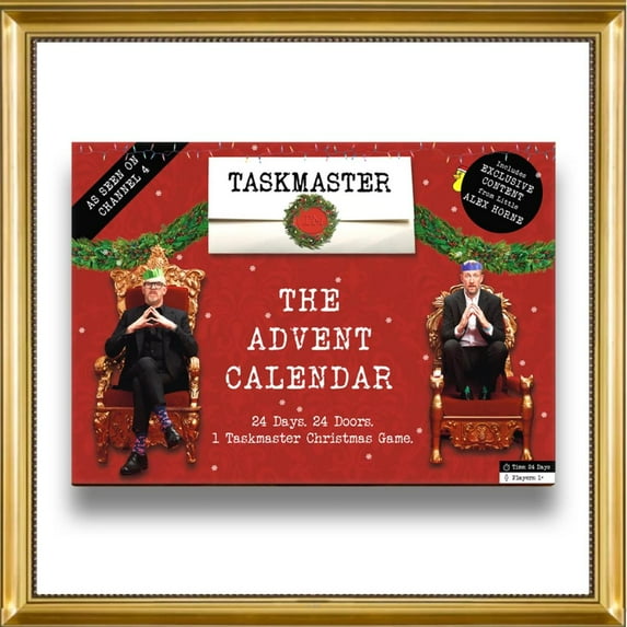 TASKMASTER Official Advent Calendar 24 Days of Fun Challenges Christmas Countdown with Daily Surprises Holiday Edition for Fans