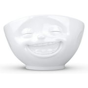 TASSEN Porcelain Bowl, Laughing Face Edition, 16 Oz. White, (Single Bowl) For Serving Cereal, Soup
