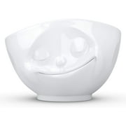 TASSEN XL Porcelain Bowl, Happy Face Edition, 33 Oz. White (Single Bowl), Extra Large Bowl